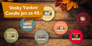 Užijte si voňavý podzim s vosky Yankee Candle jen za 49 Kč