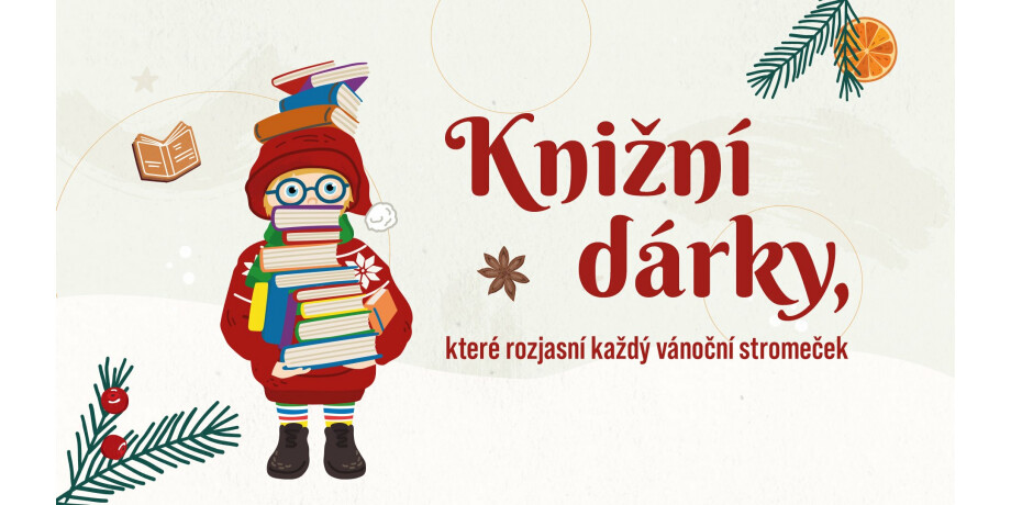 Poslechněte si tipy na knižní dárky, které rozjasní každý vánoční stromeček | Vánoce voní knihou #3 - titulní obrázek