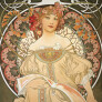 Poznámkový kalendář Alfons Mucha 2025, 30 × 30 cm 4