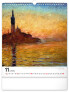 NOTIQUE Nástěnný kalendář Claude Monet 2025, 30 x 34 cm