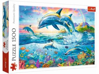 Trefl Puzzle Rodina delfínů / 1500 dílků (Defekt) - neuveden