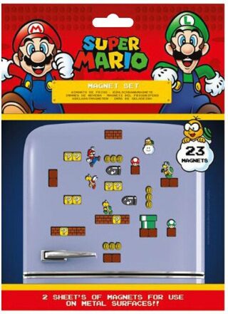 Sada magnetek Super Mario 23 ks - neuveden