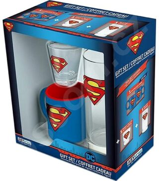 Hrnek + sklenice + panák DC COMICS Superman - 