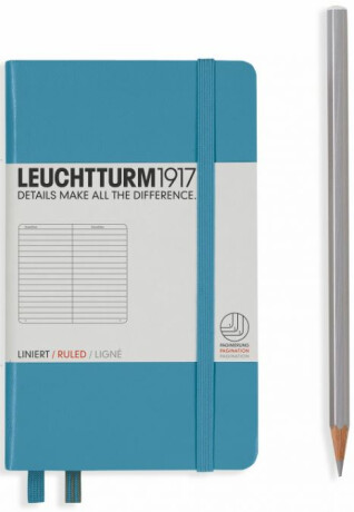 Zápisník Leuchtturm1917 Pocket Nordic Blue linkovaný - 