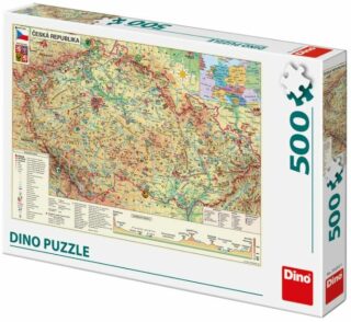 Mapa České Republiky 500 puzzle - neuveden