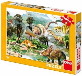 Puzzle Život dinosaurů - 100XL dílků - neuveden