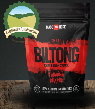 Biltong - Hovězí Carolina Reaper 40g - 