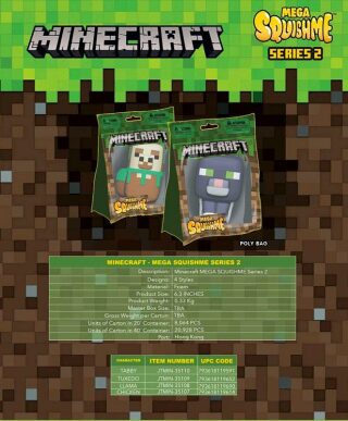 Minecraft Mega Squishme - Kočka (2. série) - neuveden