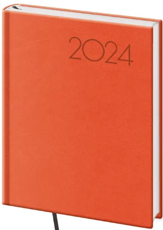 Diář 2024 denní B6 Print Pop - oranžový - neuveden