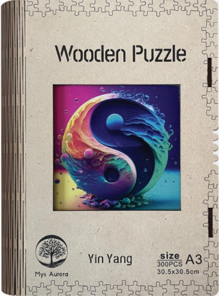 Dřevěné puzzle/Yin Yang A3 - neuveden