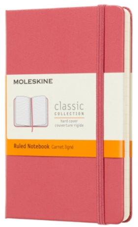 Moleskine - zápisník tvrdý, linkovaný, růžový S  - neuveden