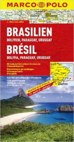 BRAZÍLIE, BOLÍVIE, PARAGUAY, URUGUAY 1: 4 000 000 - neuveden