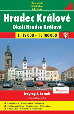 Hradec Králové mapa 1:12 000 - neuveden