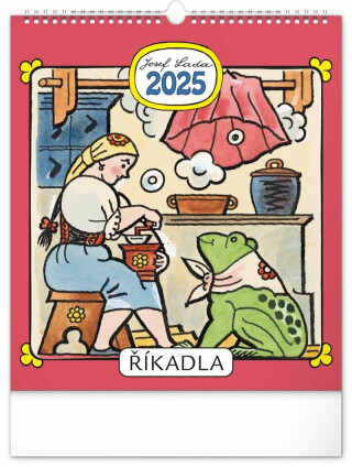 Nástěnný kalendář Josef Lada - Říkadla 2025 - neuveden