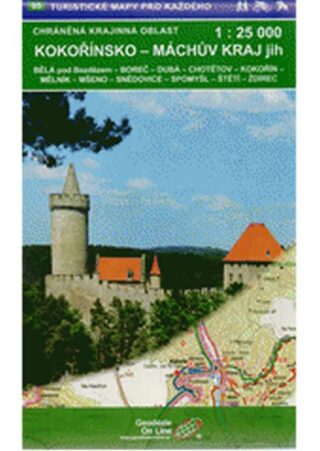 Kokořínsko–Máchův kraj-jih 1:25T /95 Turistické mapy pro každého - ,neuveden