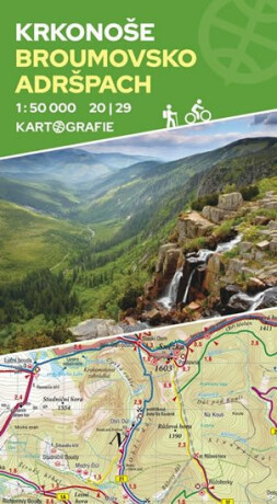 Krkonoše, Broumovsko, Adršpach (20/29) - oboustranná turistická mapa 1:50 000 - neuveden