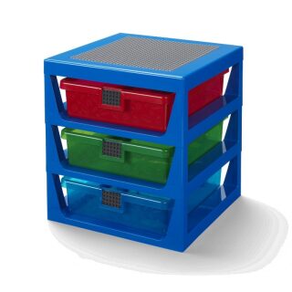 LEGO organizér se třemi zásuvkami - modrá - neuveden
