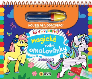 Jednorožci - Čti a vybarvuj Magické vodní omalovánky - neuveden