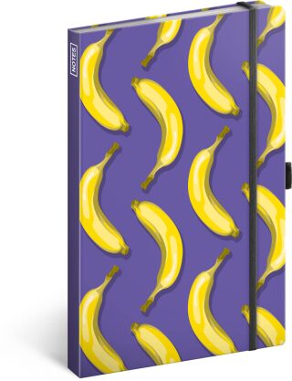 Notes Banány, linkovaný, 13 × 21 cm - neuveden