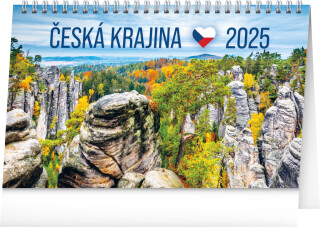 Stolní kalendář Česká krajina 2025 - neuveden