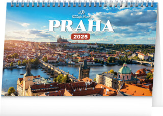 Stolní kalendář Praha - Miluju Prahu 2025 - neuveden