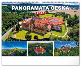 Kalendář 2025 nástěnný: Panoramata Česka, 48 × 33 cm - neuveden