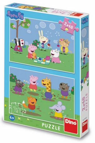 Puzzle Peppa Pig a kamarádi 2x48 dílků - neuveden