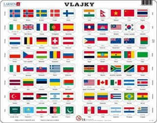 Puzzle MAXI - Vlajky světa/80 dílků - neuveden