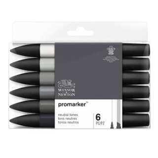 Sada popisovačů WN Promarker 6ks Neutral Tones - 