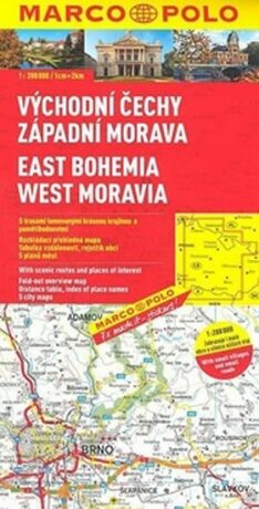 Východní Čechy,záp. Morava/mapa - neuveden