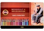 Sada akvarelových pastelek Mondeluz 36ks v plechovém obalu - 