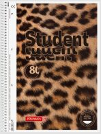 Student blok A4 90g 3D Leopard linka 80 listů - 