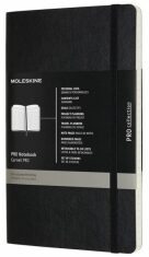 Moleskine - diář-zápisník Professional - černý, měkký L - 