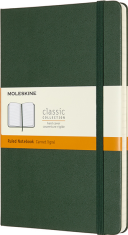 Moleskine - zápisník - linkovaný, zelený L - 