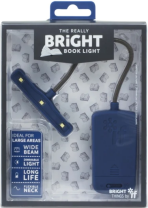 Lampička Bright book light modré - 