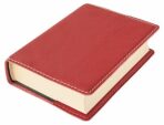 Kožený obal na knihu KLASIK - Červená (M) - 