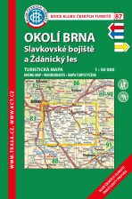 KČT 87 Okolí Brna, Slavkovské bojiště a Ždánický les 1:50 000/turistická mapa - 