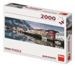 Puzzle Rybářské vesnice 2000 dílků panoramic - 