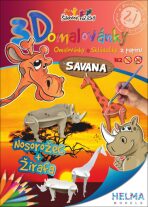 3D omalovánky Savana - 