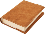 Kožený obal na knihu KLASIK - Medová semiš (XL) - 
