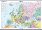 Evropa – státy a území – školní nástěnná mapa - 