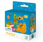 Dodo Puzzle Kočičí Vánoční svátky 16 dílků - 