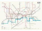 Mapa na zeď - Londýn, A3 - 