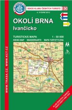 Okolí Brna, Ivančicko /KČT 83 1:50T Turistická mapa - 