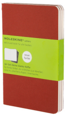Moleskine - Notesy 3 ks - červené S - 