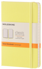 Moleskine - zápisník - linkovaný, žlutý S - 