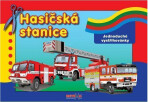 Hasičská stanice - Jednoduché vystřihovánky - 