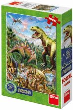 Svět dinosaurů 100XL neon puzzle - 