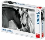 Černobílí koně 1000 puzzle - 