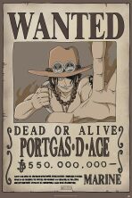 Plakát One Piece - Wanted Ace - 